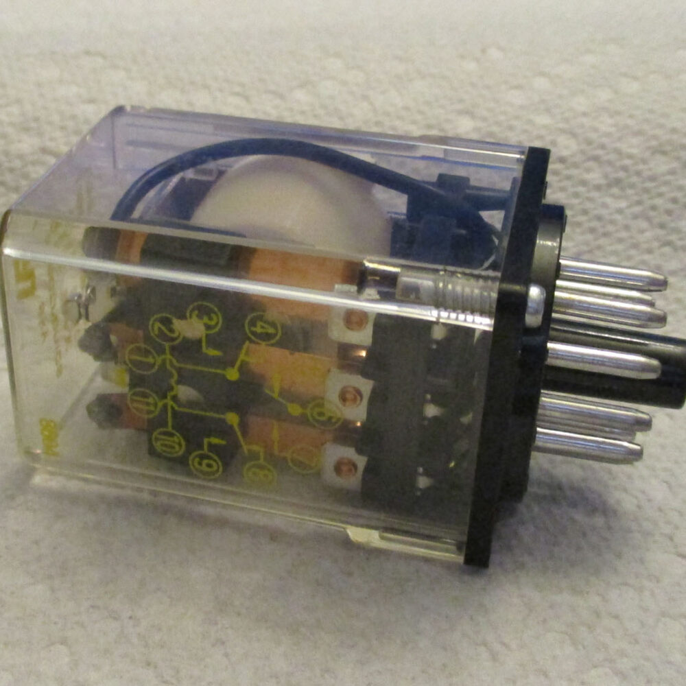 Relay 11 Pin 24-28Vdc 10-5Amp 120-240Vac 1/6-1/3Hp