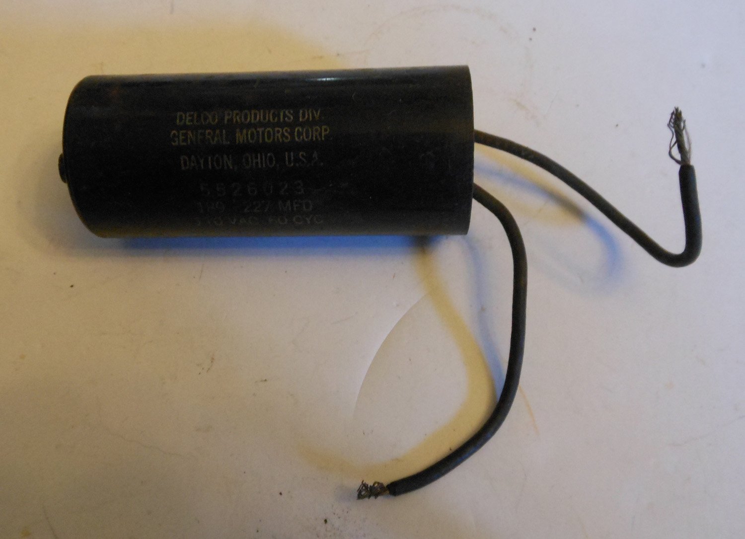 Capacitor Start 189-227Μf 110Vac 5526023