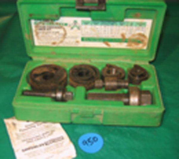 Electrician&Amp;#39S Slug Set/ Hole Punch