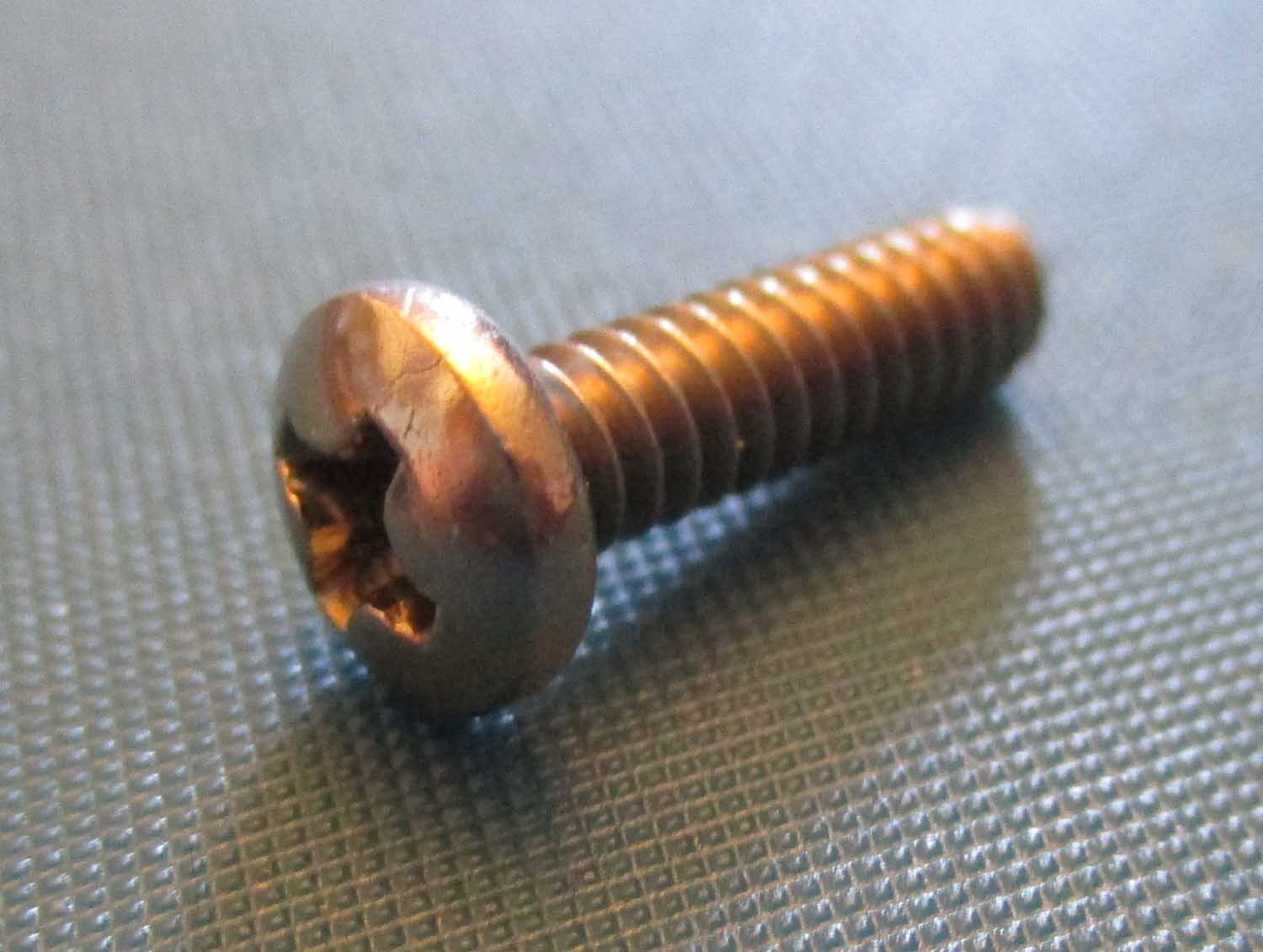 Screws, SS PN PH, 9/16"L 1/4" Head OD, #6-32 THD SZ, Pkg./28 4 PH screw